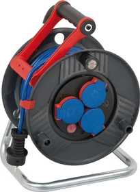 Brennenstuhl Garant Kabeltrommel, Schuko auf 3x Schuko, 25m, IP44, AT-N05V3V3-F 3G1,5