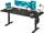Songmics elektrisch höhenverstellbarer Sitz-Steh-Schreibtisch 180x80cm schwarz/schwarz (LSD138BZ01)