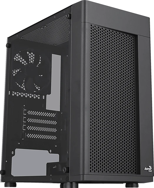 AeroCool Hexform, inkl. 3x Lüfter, Lüfter LED RGB, Glasfenster