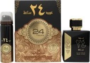 Lattafa Ard Al Zaafaran Oud 24 Hours EdP 100ml + Deodorant Spray 50ml Duftset