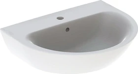 Geberit Renova Waschtisch 60cm, Hahnloch mittig, mit Überlauf, weiß/KeraTect