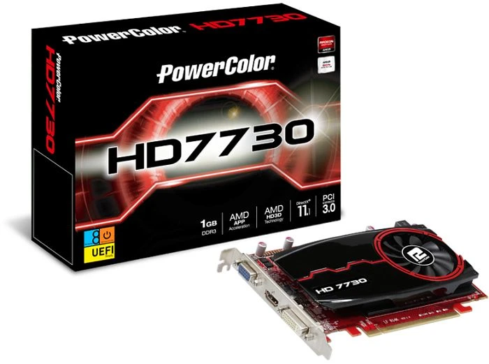 PowerColor Radeon HD 7730, 1GB DDR3, VGA, DVI, HDMI