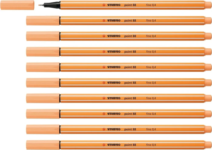 STABILO point 88 hellorange, 10er-Pack
