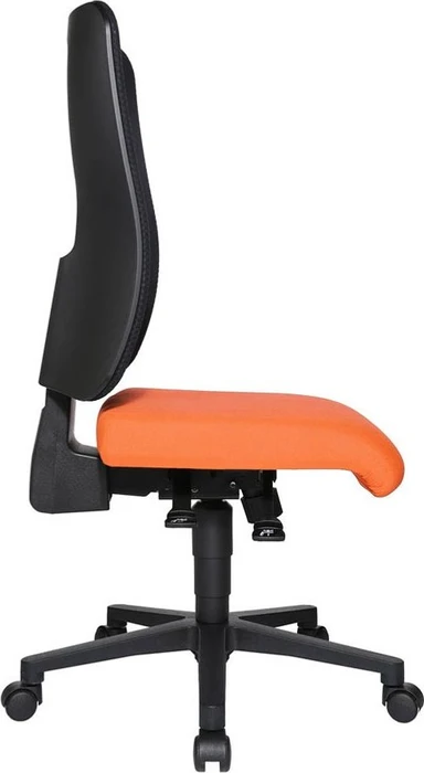 Topstar Open X (N) Bürostuhl, Fußkreuz Kunststoff schwarz, Bezug Stoff orange