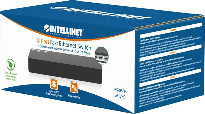 Intellinet Desktop Switch, 8x RJ-45