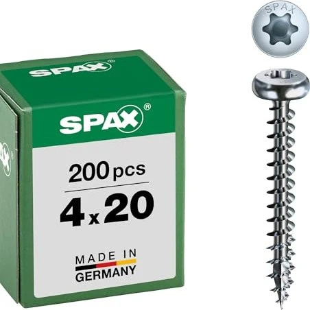 Spax WIROX A9J 4CUT T-STAR plus T20 Universalschraube, 4x20mm, 200 Stück