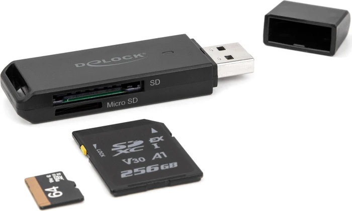 DeLOCK Dual-Slot-Cardreader, USB-A 3.0 [Stecker]