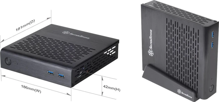 SilverStone Petit PT13, schwarz, Mini-ITX