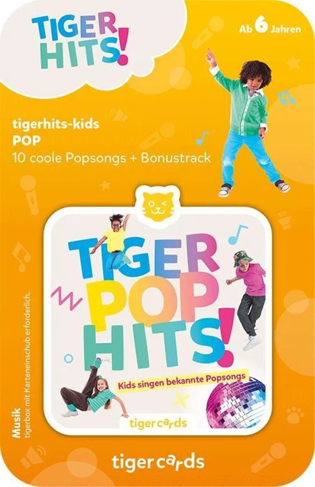 Tiger Media Tigercard tigerhits-kids - POP - 10 coole Popsongs + Bonustrack