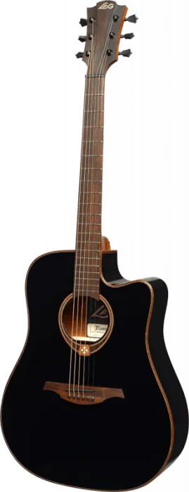LAG Tramontane 118 Dreadnought Cutaway schwarz (T118DCE-BLK) – Bild 3 von 6