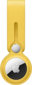 Apple AirTag Anhänger aus Leder sonnengelb