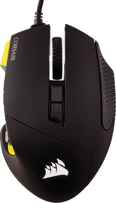 Corsair Scimitar Pro RGB Optical MOBA/MMO Gaming Mouse gelb, USB