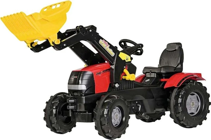 rolly toys rollyFarmtrac Case Puma CVX 225 Trettraktor mit Frontlader und Luftbereifung rot