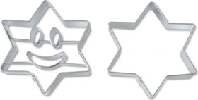 Städter Lachender Stern Präge-Ausstecher-Set, 2-tlg.