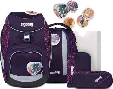 Ergobag Cubo PferdeflüstBärer Schultaschen-Set, 6-tlg.