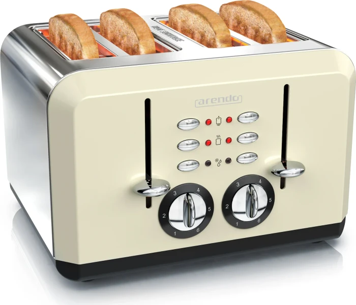 Arendo 303250 Breakfast X2 Toaster beige