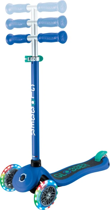 Globber Primo Lights Kickboard navy blue