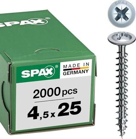 Spax WIROX A9J 4CUT PZ2 Universalschraube, 4.5x25mm, 2000 Stück
