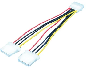 LogiLink Stromstecker [5.25"] auf 2x Buchse [5.25"] Y-Kabel, 0.2m (CP0001)