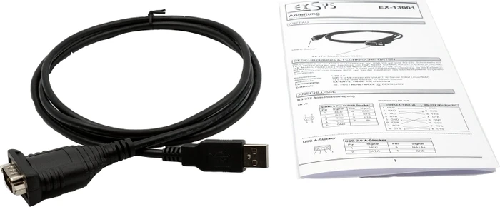 Exsys USB-A 2.0 auf RS-232 (seriell) Adapter