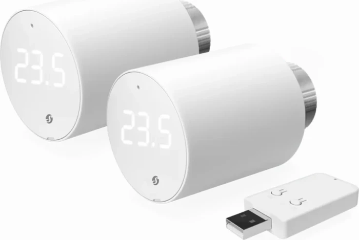 Shelly BLU TRV Heizkörperthermostat, inkl. Shelly BLU Gen3 Gateway, Heizungssteuerung, 2er-Pack