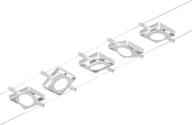 Paulmann CorDuo MacLED Basisset Seilsystem Spot 4.5W chrom matt, 5 Stück