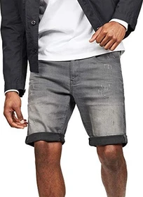 G-Star 3301 Slim Denim Shorts Jeans light aged destroy (Herren)