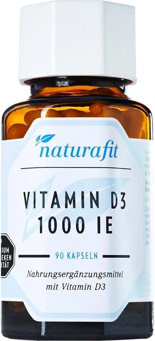 naturafit Vitamin D3 1000 IE Kapseln, 90 Stück
