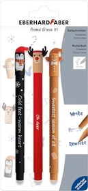 Eberhard Faber Animal erase it Wintermotive, löschbarer Gelroller sortiert, 3er-Set