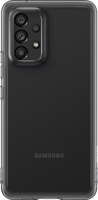 Samsung Soft Clear Cover für Galaxy A53 5G schwarz