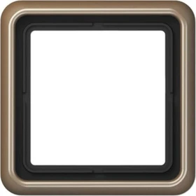 Jung Serie CD 500 Rahmen Metall 1-fach, gold-bronze
