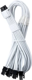 CableMod C-Series Pro ModMesh, Corsair Type4/Type3, 4x 8-Pin PCIe Stecker auf 16-Pin PCIe 5.1 12V-2x6 Stecker, Adapterkabel, weiß, 60cm (CM-PCSR-16P4-N60KW-5PW-R-SS)