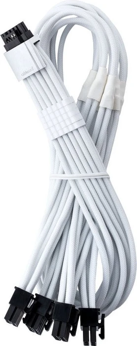 CableMod C-Series Pro ModMesh, Corsair Type4/Type3, 4x 8-Pin PCIe Stecker auf 16-Pin PCIe 5.1 12V-2x6 Stecker, Adapterkabel, weiß, 60cm