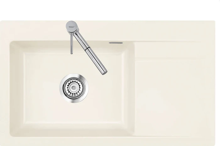 systemceram Stema 86 SL Einbau Becken links jasmin