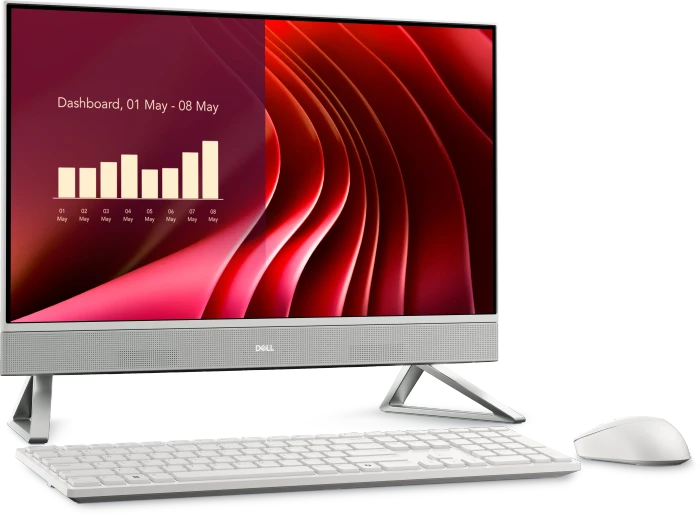 Dell 24 All-in-One EC24250, Pearl White, Core 7 150U, 16GB RAM, 512GB SSD