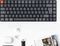 Keychron K3 V2, 75% TKL, LEDs RGB, schwarz/grau, Gateron LOW PROFILE BLUE, USB/Bluetooth, DE Vorschaubild