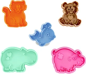Städter Präge-Ausstecher mit Auswerfer Katze 6.5cm orange