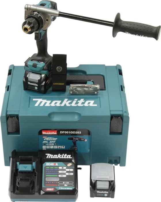 Makita DF001GD203 XGT Akku-Bohrschrauber inkl. MAKPAC + 2 Akkus 2.5Ah