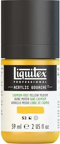 Liquitex Professional Acrylic Gouache cadmium-free yellow medium, 59ml