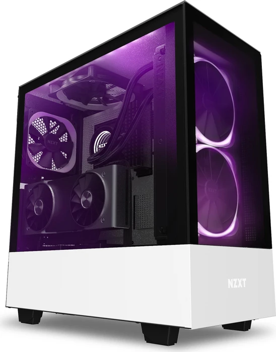 NZXT H510 Elite, weiß, Glasfenster