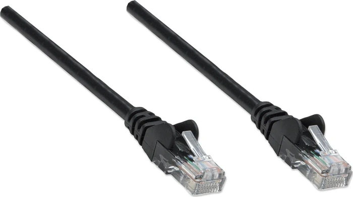 Intellinet Patchkabel, Cat5e, U/UTP, RJ-45/RJ-45, 10m, schwarz