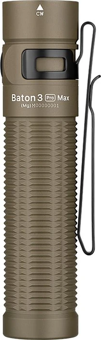 OLight Baton 3 Pro Max Taschenlampe desert tan