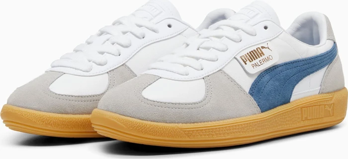 Puma Palermo Leather puma white/blue horizon/gum