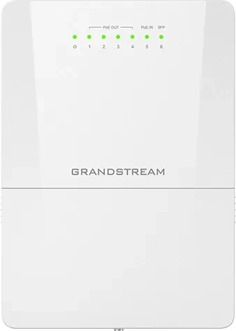 Grandstream GWN7710 Series Outdoor Rackmount Gigabit Managed Switch, 5x RJ-45, 1x SFP, 100W PoE++ PD