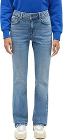 Mustang Shelby Slim Bootcut mit Kontrastnähten Jeans blau (Damen)