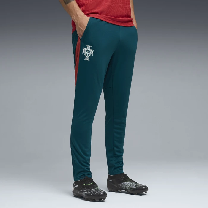 Puma FIFA WM 2026 Portugal Slim Trainings Hose ocean tropic/silver mist (Herren)