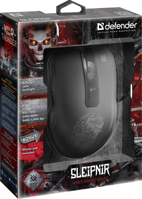 Defender Sleipnir GM-927 RGB Gaming Mouse schwarz, USB