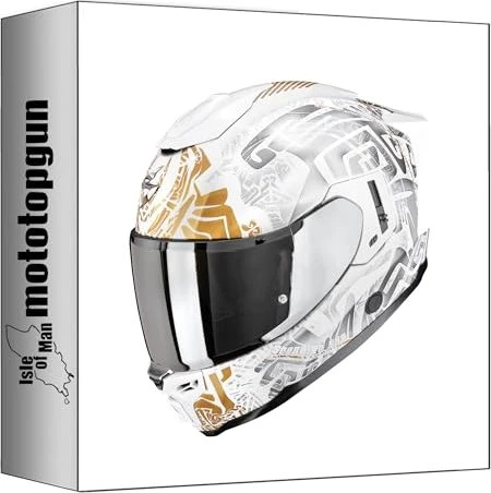 Scorpion EXO-1500 Air Apus weiß/grau/gold