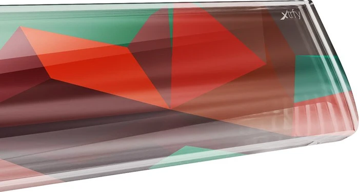 Cherry Xtrfy WR5 Litus Red Compact Wrist Rest, transparent/grau/grün/rot