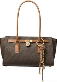 Michael Kors Hamilton Moderne Small mit Signature-Logomuster Schultertasche brown/acorn